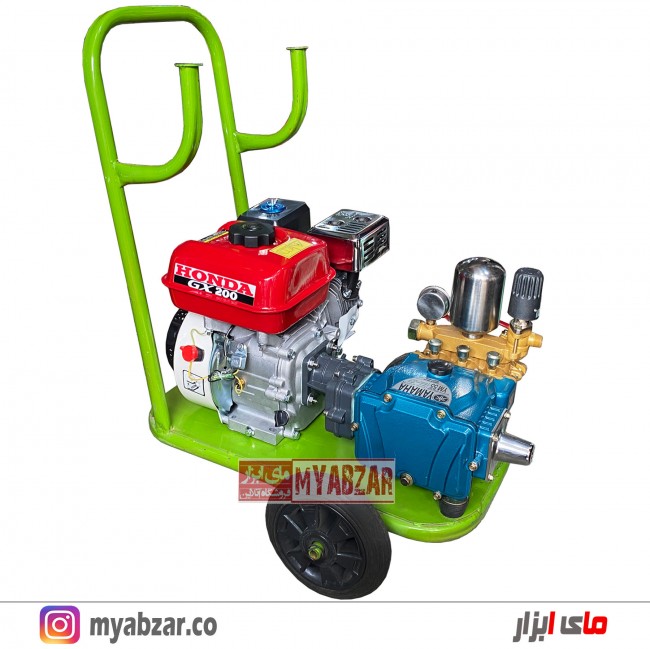 سمپاش زنبه ای هوندا GX200 طرح با پمپ یاماها گیربکس دار 55 بار