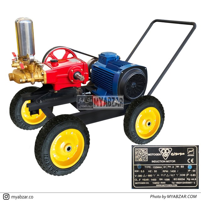سمپاش مرکزی برقی موتوژن 3 فاز | پمپ 150 بار یاماها
