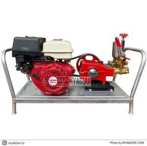 سمپاش مرکزی 13 اسب هوندا طرح و پمپ 80 بار دیاموند