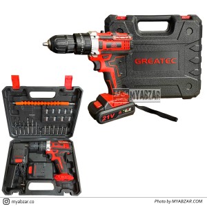 دریل پیچ گوشتی چکشی گریتک 21 ولت مدل GTLD2101
