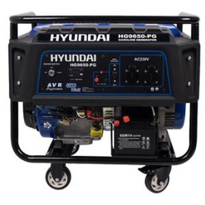 موتور برق بنزینی هیوندای ۶۵۰۰ وات مدل HG9650-PG  استارتی و هندلی