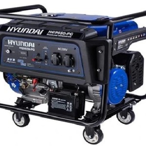 موتور برق بنزینی هیوندای ۶۵۰۰ وات مدل HG9650-PG  استارتی و هندلی