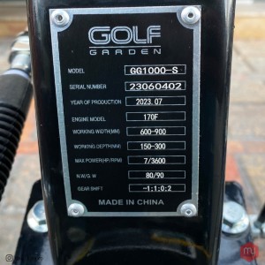 تیلر کلتیواتور بنزینی گلف گاردن مدل GG1000 ظرفیت ۷ اسب گیربکسی