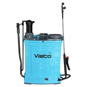 سمپاش شارژی دوکاره(شارژی تلمبه ای یا دستی) ویستا VISTA ظرفیت 20 لیتر - pashatools گرگان