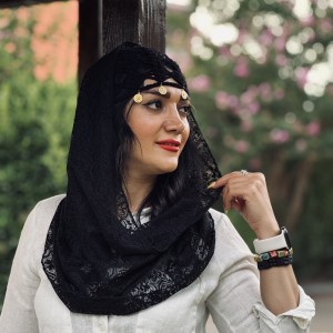 شال زنانه گیپور رینگی