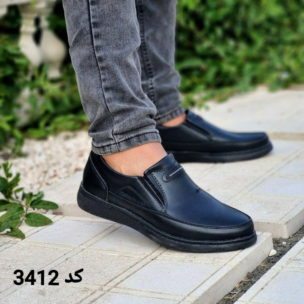 حراجییی کفش مجلسی و طبی مردانه مدل جدید رنگ مشکی کد3412