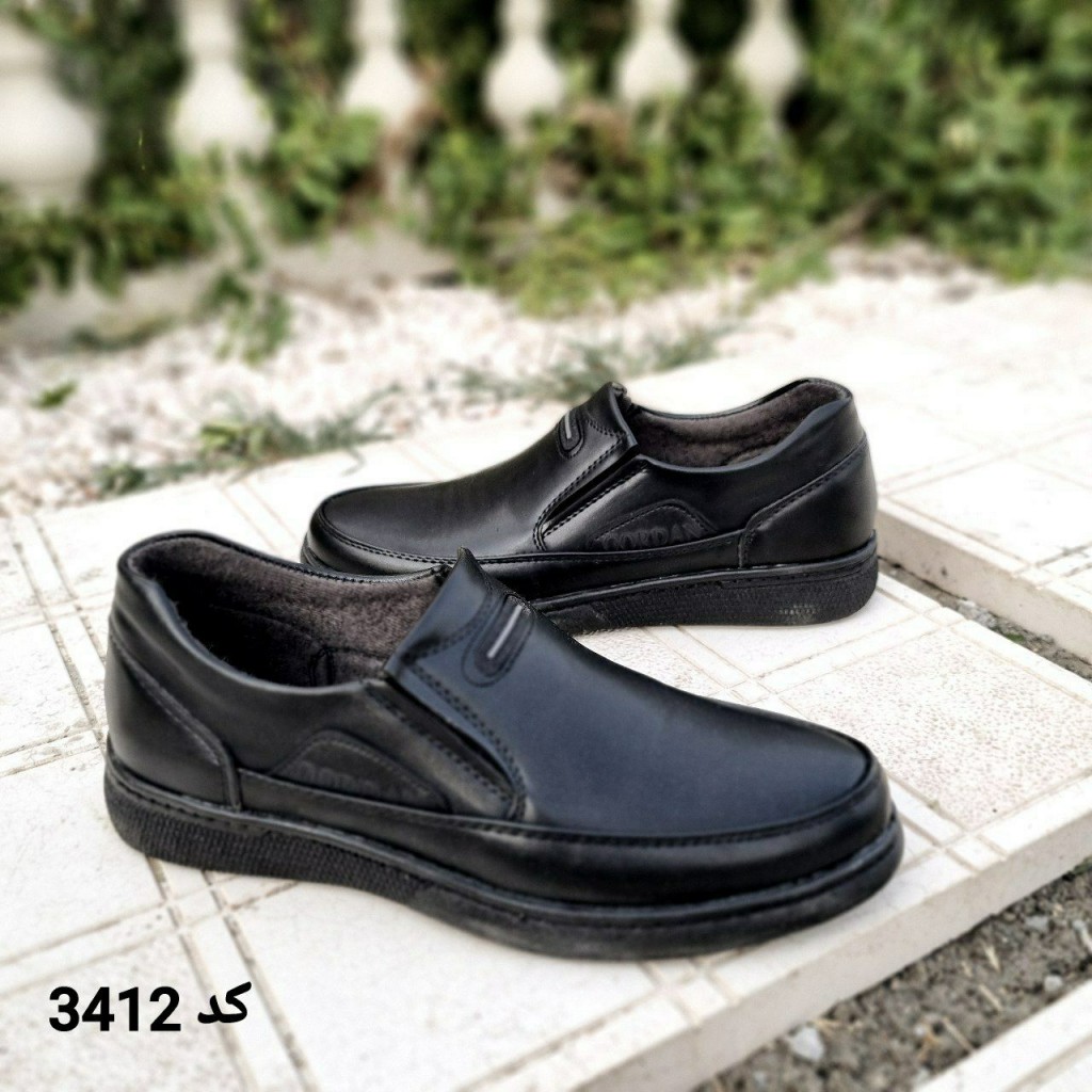 حرااااج کفش مجلسی و طبی مردانه بی نظیر رنگ مشکی کد 3412