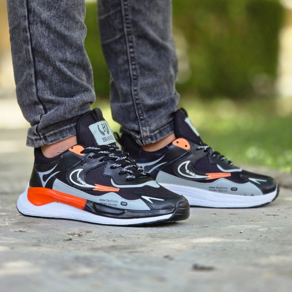 تخفیف فوق العاده  کفش  مردانه  پسرانه مدل نایک خاص و شیک  رنگ مشکی طوسی باارسال رایگان