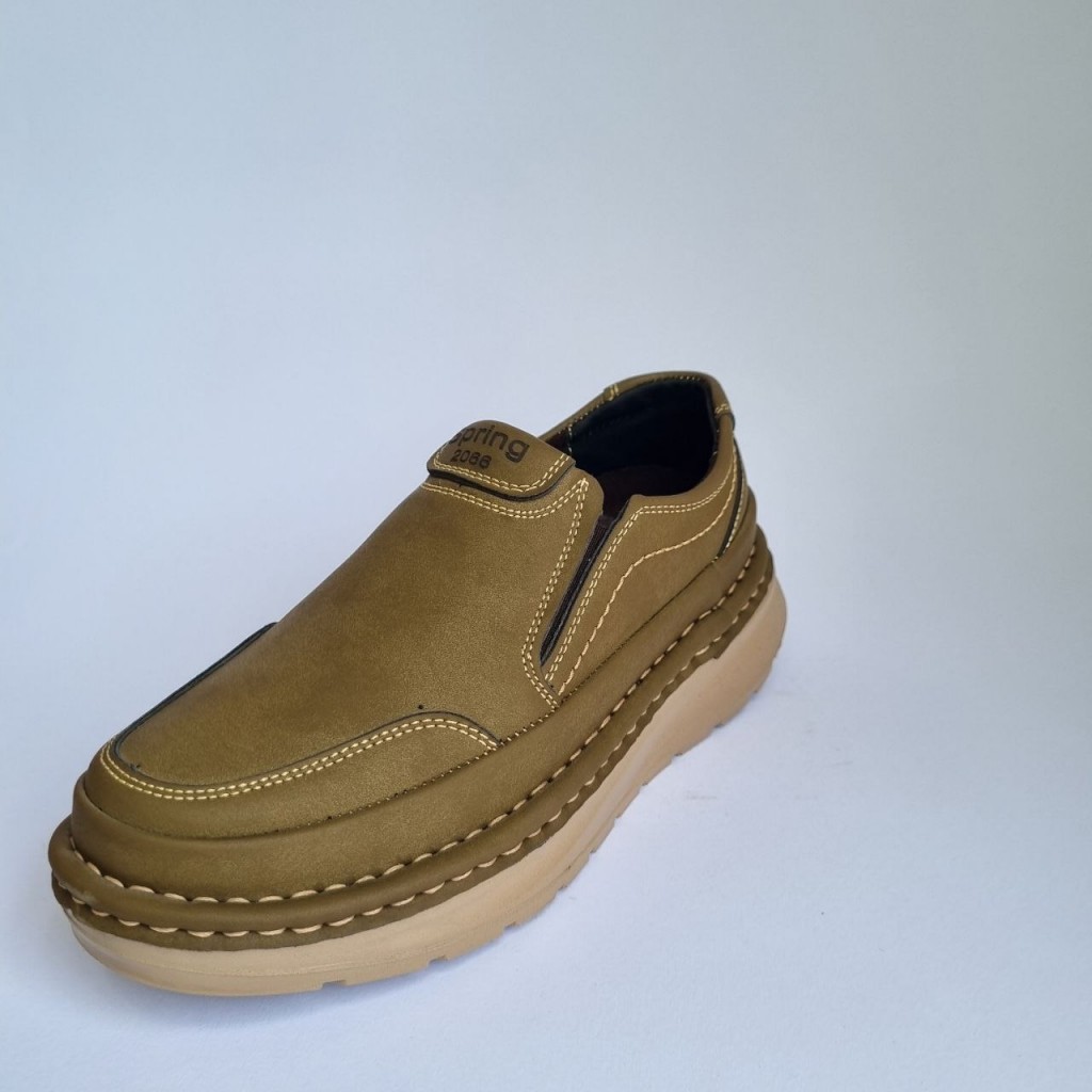 تخفیف  کفش طبی استاندارد مردانه مدل جدید بسیار نرم و راحت رنگ سدری ساده