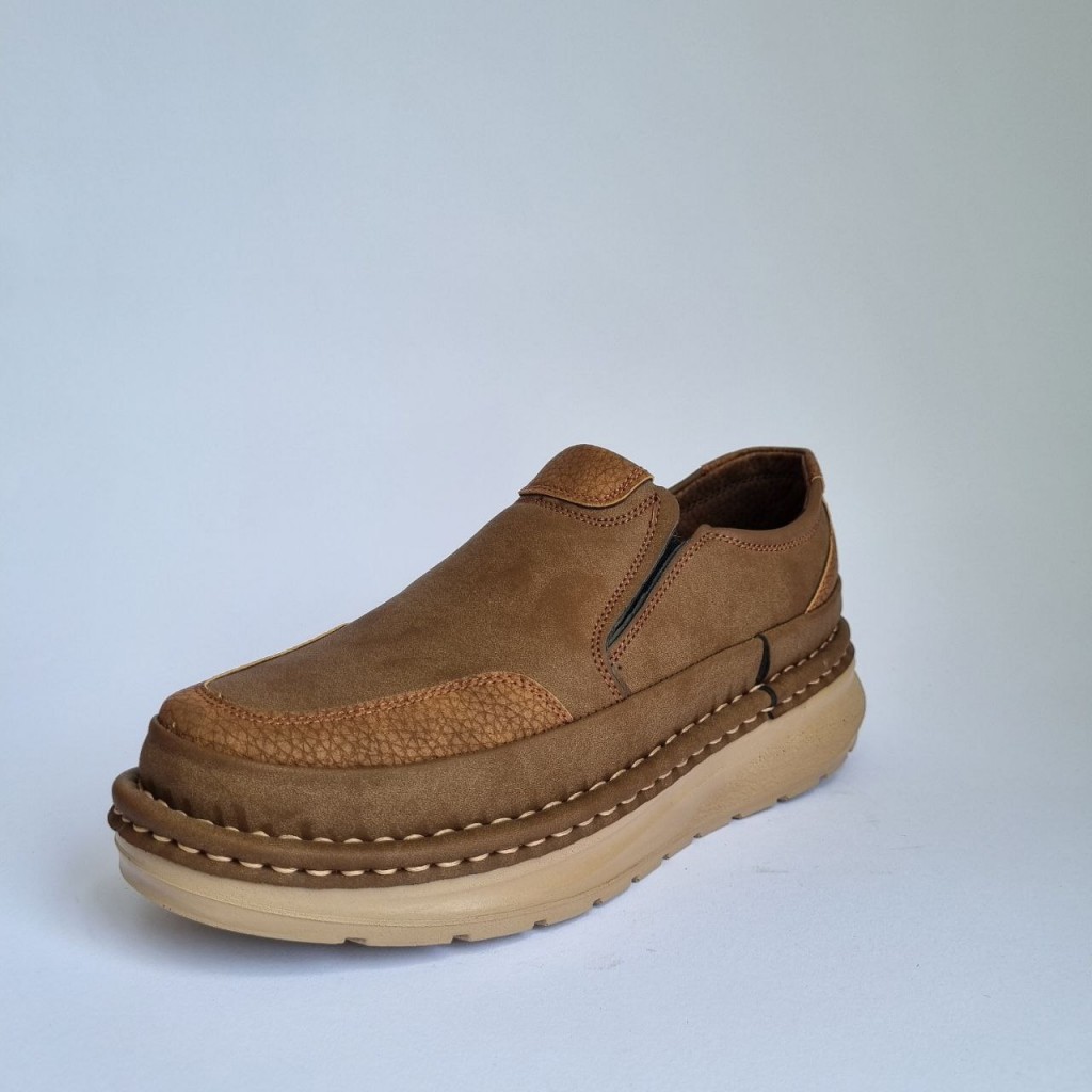 فروش فوق العاده  کفش طبی استاندارد مردانه مدل جدید و خوشپا رنگ قهوه ای به روز