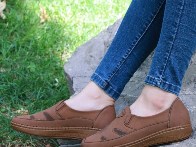 حراج استثنایی کفش طبی دست دوخت زنانه کد 1110 با کیفیت عااالی