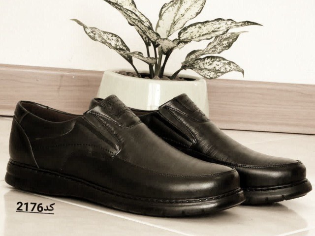 فروش  محدود کفش طبی بزرگ پا  اداری مجلسی مردانه رنگ مشکی با ارسال رایگان کد2176