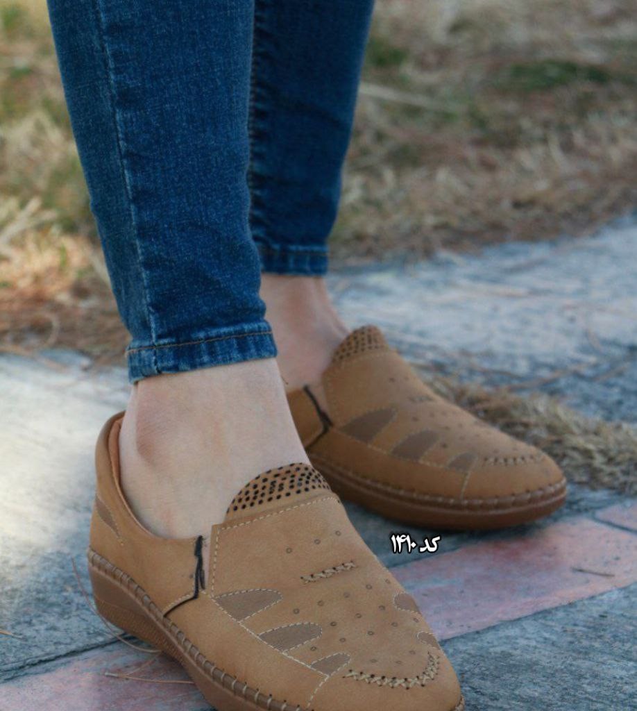 حراج استثنایی کفش طبی دست دوخت زنانه کد 1410 با دوام بی نظیر