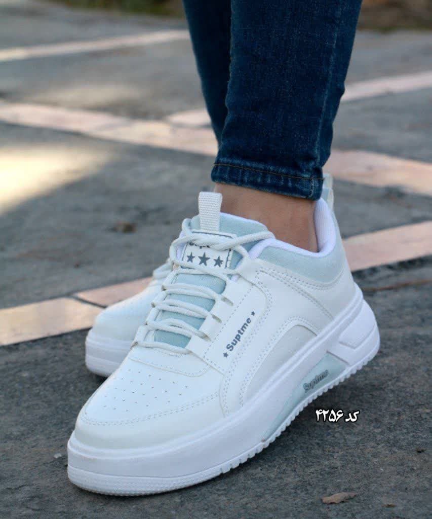 حراج استثنایی کتونی  اسپرت دخترانه  زنانه مدل جدید ونس  رنگ سفیدابی