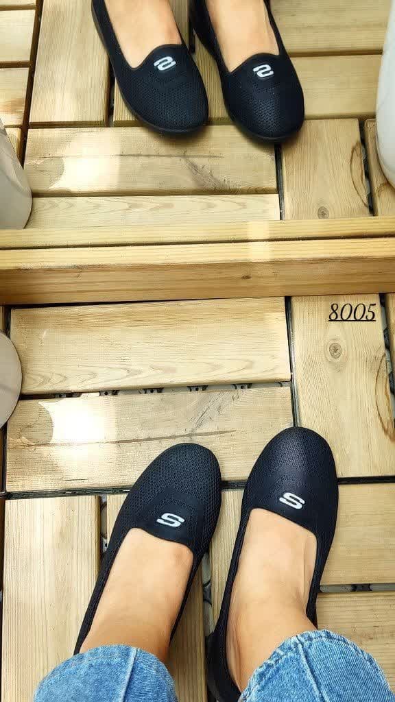 حراج  ویژه  این هفته کفش پیاده روی  زنانه  دخترانه طبی کد 8005  رنگ  مشکی