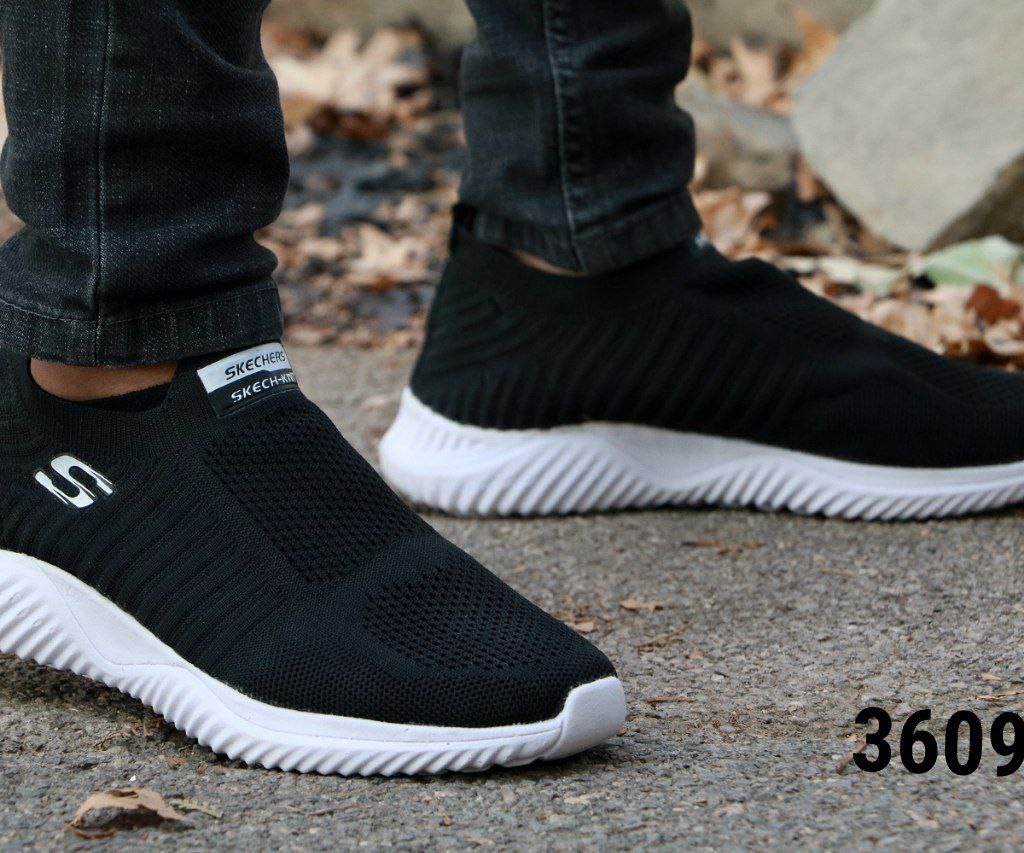 فروش  ویژژژه  این هفته کفش مدل باکیفیت  اسکیچرز راحت و بادوام مردانه پسرانه  پیاده روی به رنگ مشکی زیره سفید با ارسال رایگان کد 3609