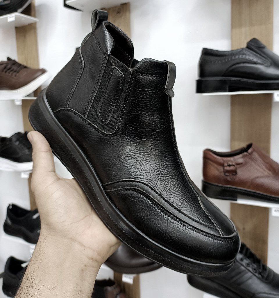 حراااج شگفت انگیز این هفته کفش نیم بوت شیک و بروز مردانه پسرانه مشکی با کیفیت درجه یک با ارسال رایگان کد 2350