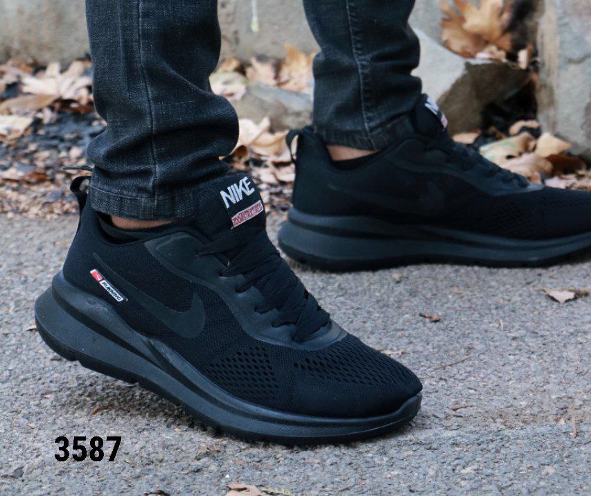 کفش اسپرت مردانه مدل نایک خاص و تو دل برو مشکی تمام ارسال رایگان