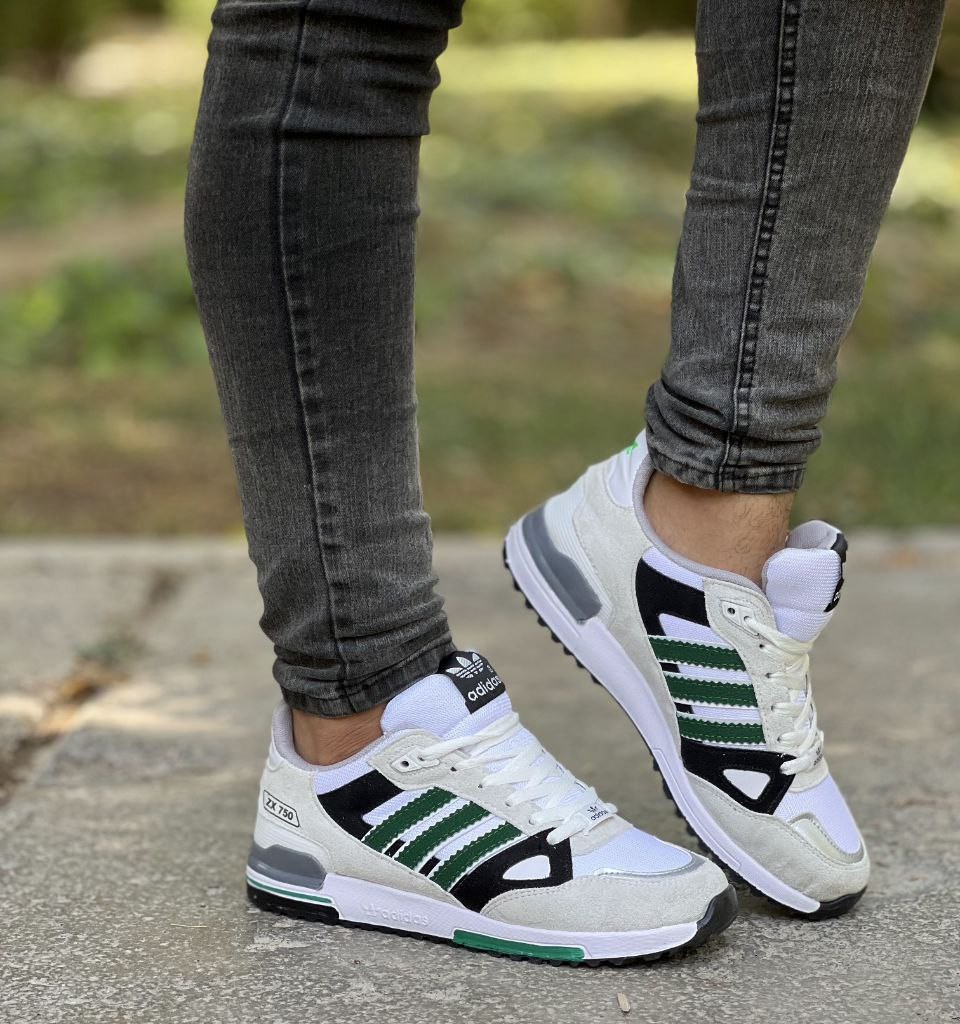 حراج ویژه کفش کتونی اسپرت مدل زد ایکس ZX  شیک و با کیفیت رنگ مشکی سفید ابی  با ارسال رایگان