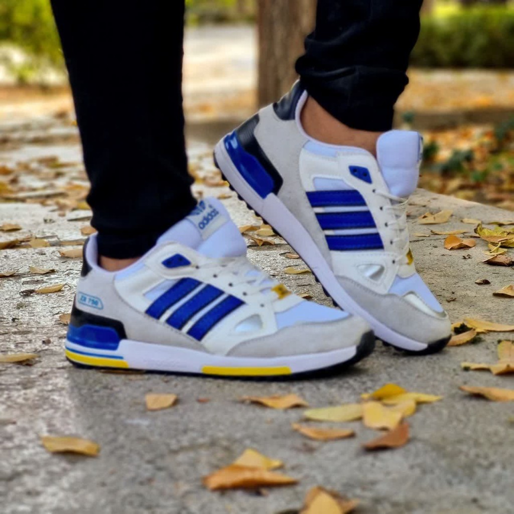 حراج ویژه کفش کتونی اسپرت مدل زد ایکس ZX  فوق العاده جذاب  رنگ طوسی آبی با کیفیت و جدید  با ارسال رایگان