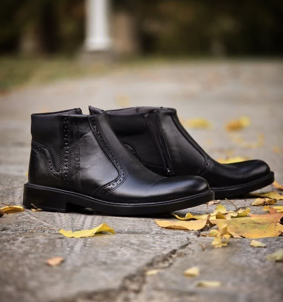 حرااااااج ویژه  این هفته کفش نیم بوت اسپرت مجلسی پسرانه و مردانه  بغل زیپ رنگ قهوه ای مدرن و خاص  با ارسال رایگان