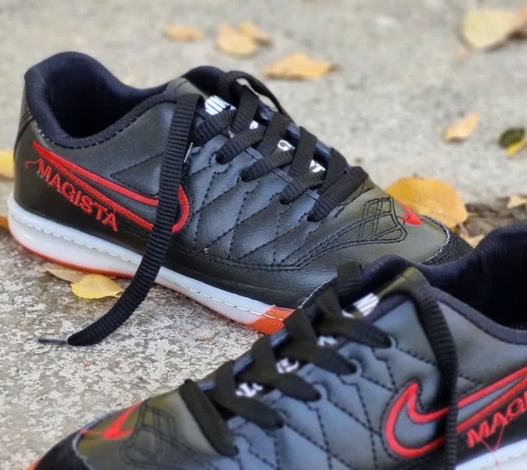 حراج کفش سالنی مجیستا مردانه پسرانه مدل نایک مجیستا پرطرفدار مشکی نایک طلایی با ارسال رایگان