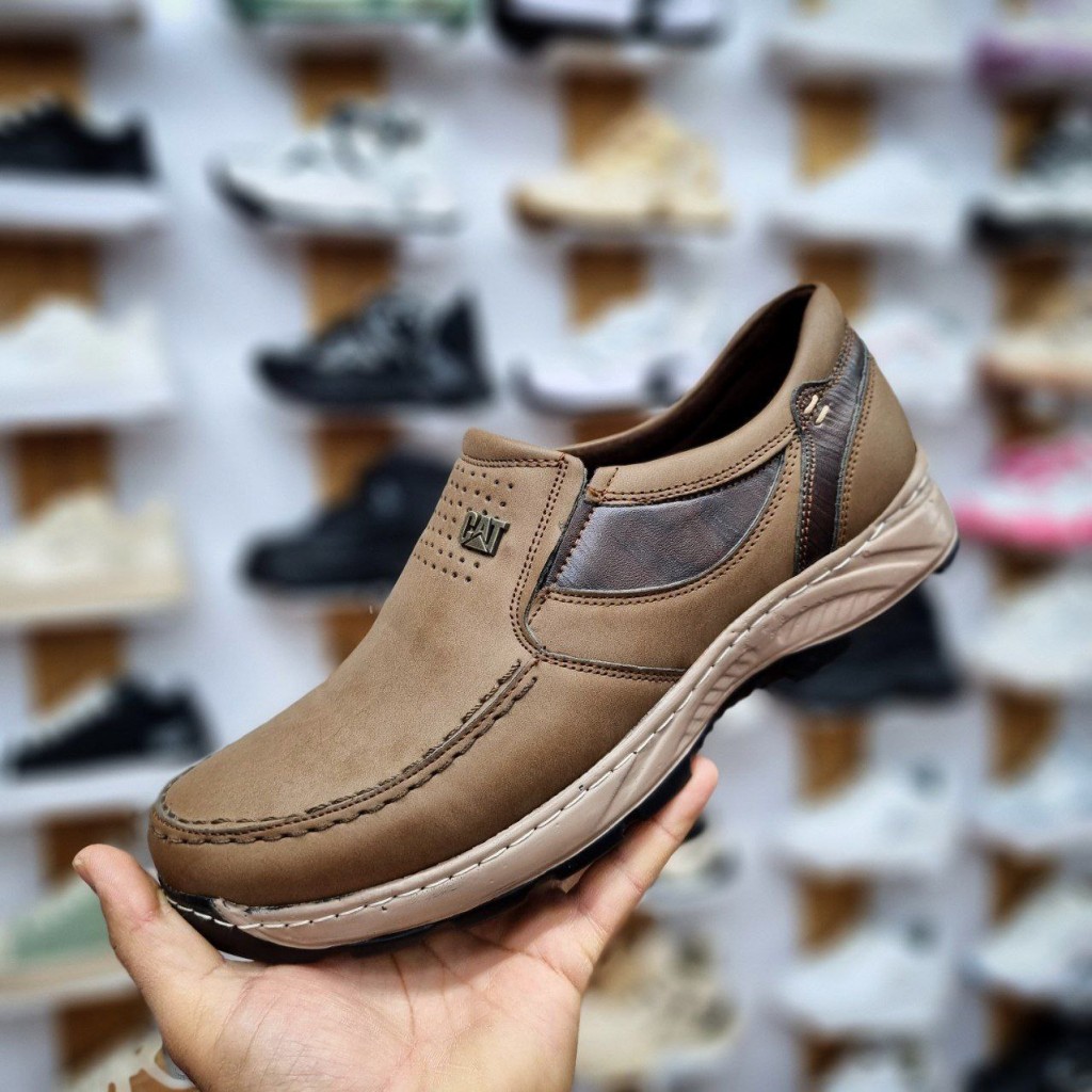 فروش ویژه روز مرد کفش طبی مجلسی اسپورت اداری مردانه رنگ قهوه ای روشن مناسب پیاده روی با ارسال رایگان