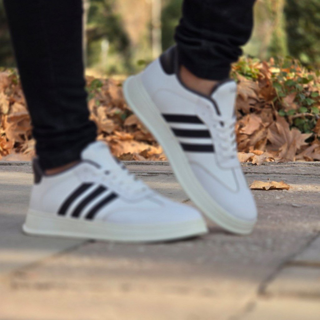 حرااااج شگفت انگیز  کفش اسپرت ونس مردانه  و پسرانه مدل آدیداس رنگ مشکی یه کار خوشپا و زیبا با ارسال رایگان