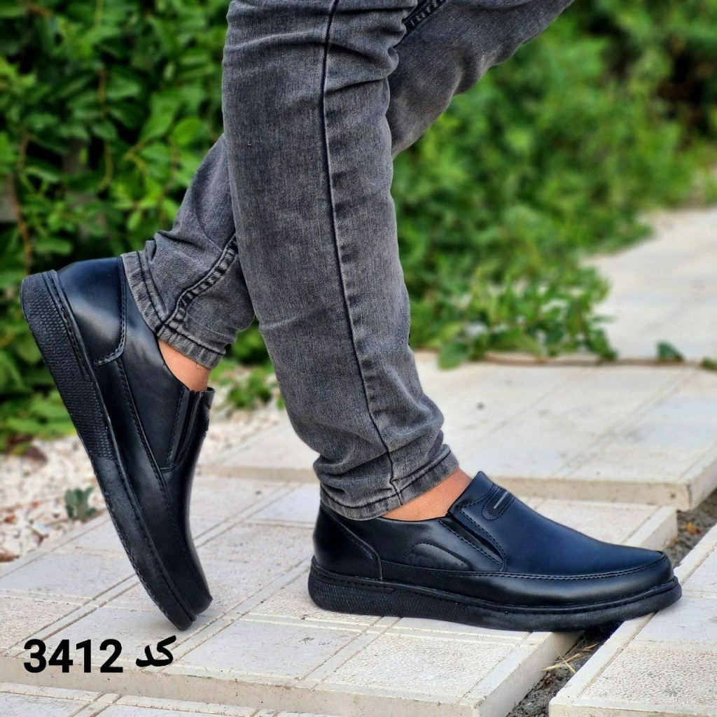 حراجییی کفش مجلسی و طبی مردانه مدل جدید رنگ مشکی کد3412