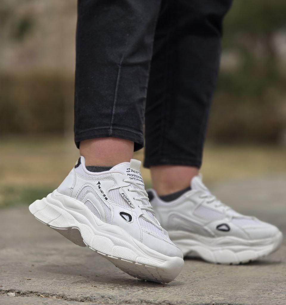 تخفیف بی نظیر کفش کتونی اسپرت دخترانه و زنانه مدل FOREV رنگ کرم سبز یه کار مدرن و ترند امسال با ارسال رایگان