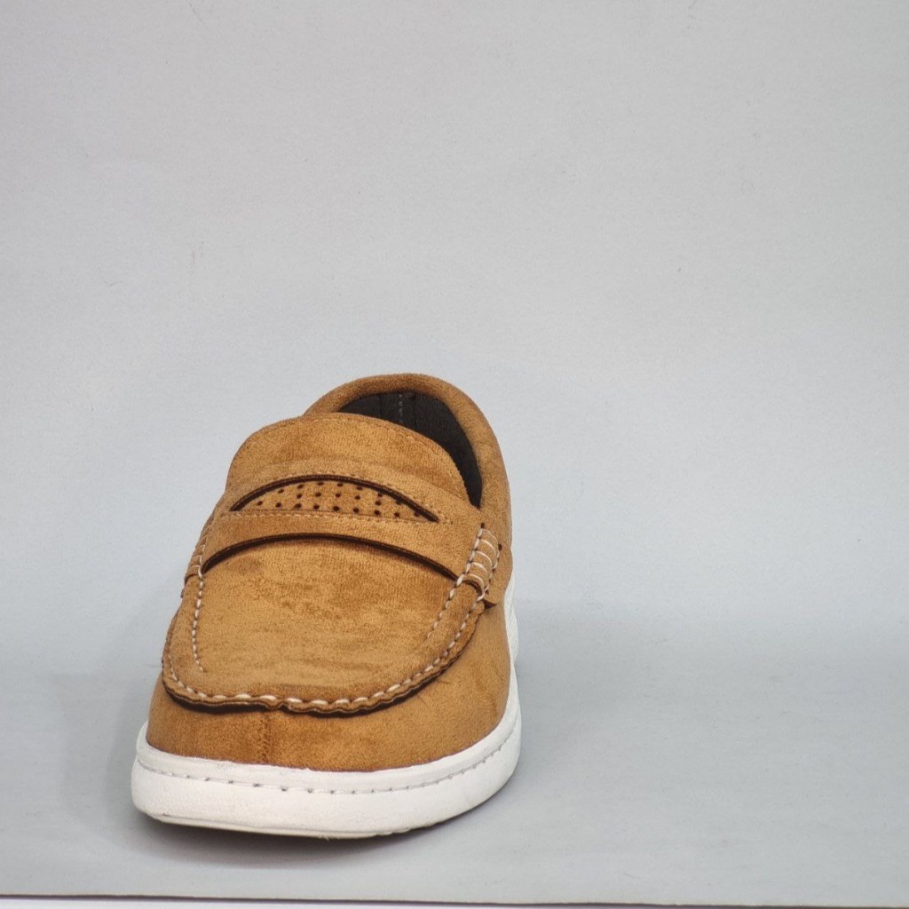 فروش ویژه کفش  کالج مردانه پسرانه شیک و خاص رنگ خردلی  باارسال رایگان