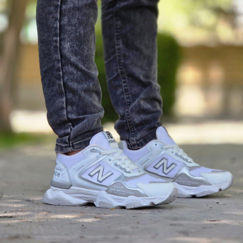 حرااااج خاص   کفش اسپرت مدل نیوبالانس مردانه شیک و با دوام   رنگ سفید با ارسال رایگان