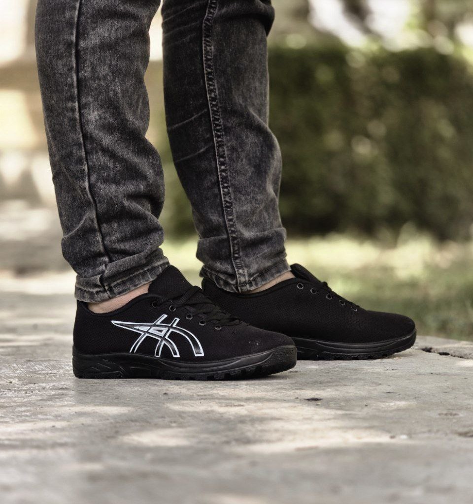 بمب تخفیف  این هفته کفش کتونی اسپرت مردانه مدل اسیکس رنگ مشکی فوق العاده راحت و زیره سبک با ارسال رایگان