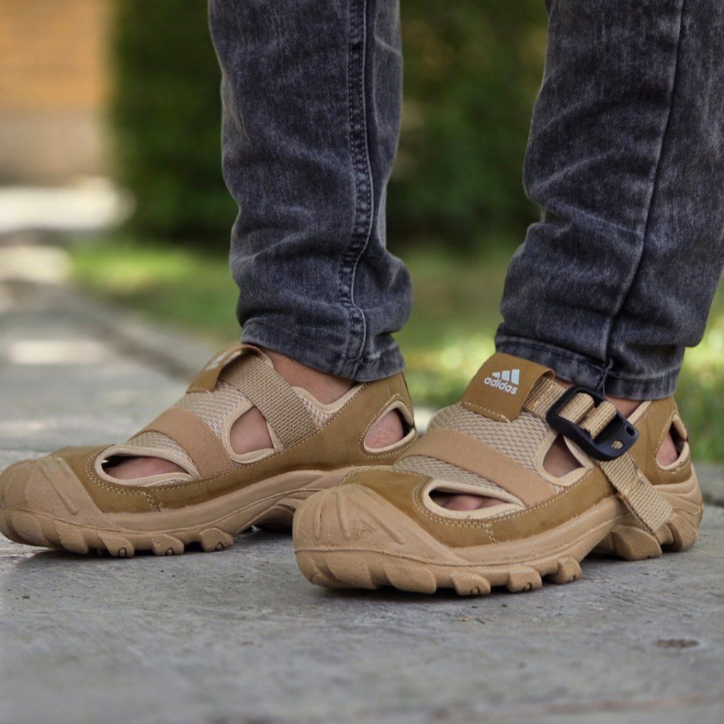 حرااااج هیجان انگیز کفش تابستانه مردانه جذاب و ساده  رنگ کرم زیتونی  با ارسال رایگان