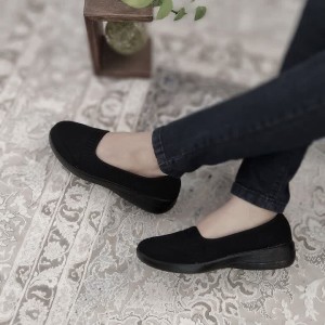 فروش کفش طبی و پیاده روی زنانه زیره نرم و با کیفیت رنگ مشکی  باارسال رایگان کد 5038