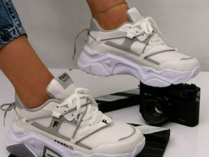 حراج  بزرگ کفش اسپرت زنانه مدل فندی کد 395 با ارسال رایگان