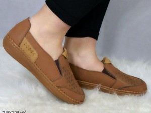 حراج استثنایی کفش طبی دست دوخت زنانه کد 1015