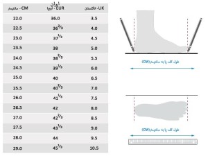 چطور سایز کفش خود را متوجه بشیم