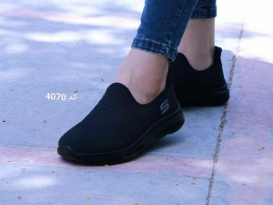حراج کتونی پیاه روی دخترانه  مدل اسکیچرز  کد 4070  با ارسال رایگان فقط258000 تومان