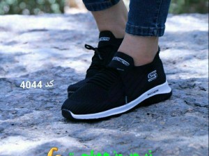 حراج کتونی پیاه روی دخترانه  مدل اسکیچرز  کد 4044 با ارسال رایگان فقط268000  تومان
