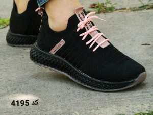 حراج کتونی پیاه روی دخترانه  مدل اسکیچرز  کد 4195 با ارسال رایگان