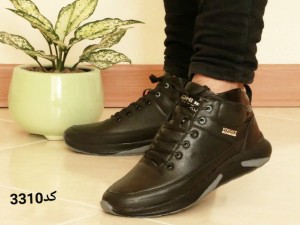 حراج استثنایی کتونی نیم ساق جدیدتمام مشکی کد3310 با کیفیت عالی