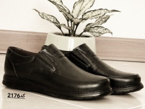 فروش  محدود کفش طبی بزرگ پا  اداری مجلسی مردانه رنگ مشکی با ارسال رایگان کد2176