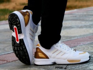 تخفیف  فوق العاده این هفته مدلZx   پیاده روی مردانه به رنگ سفید طلایی با ارسال رایگان  کد ۳۳۵۶