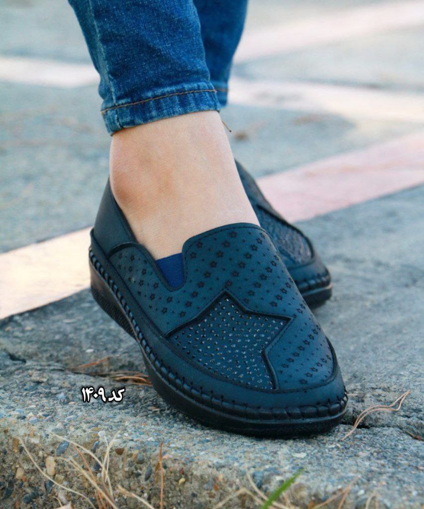 حراج استثنایی کفش طبی دست دوخت زنانه کد 1409 با کیفیت عالی و بالا