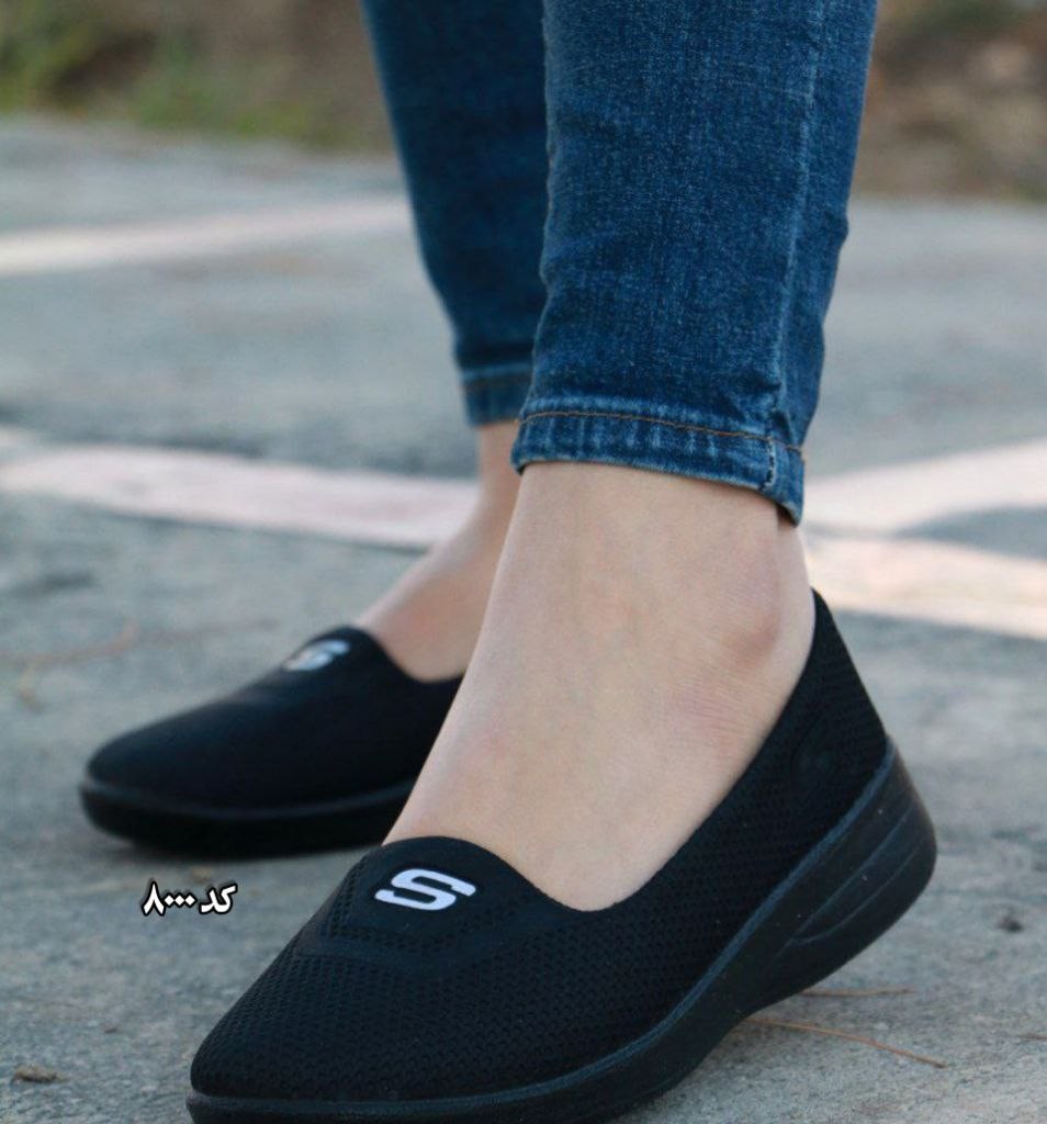 حراج ویژه کفش پیاده روی زنانه طبی شیک و عالی رنگ مشکی  کد 8000 مستحکم و با کیفیت