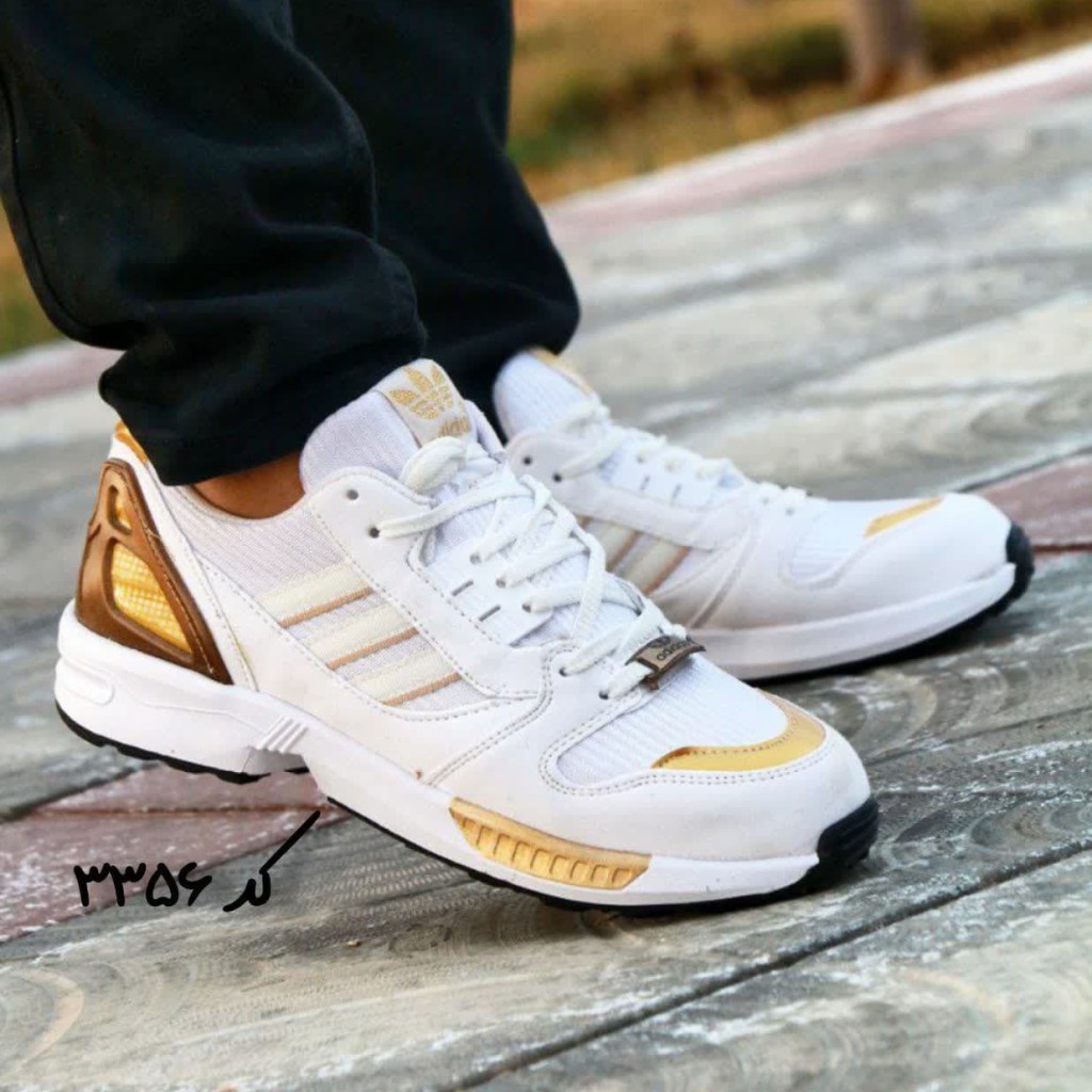 تخفیف  فوق العاده این هفته مدلZx   پیاده روی مردانه به رنگ سفید طلایی با ارسال رایگان