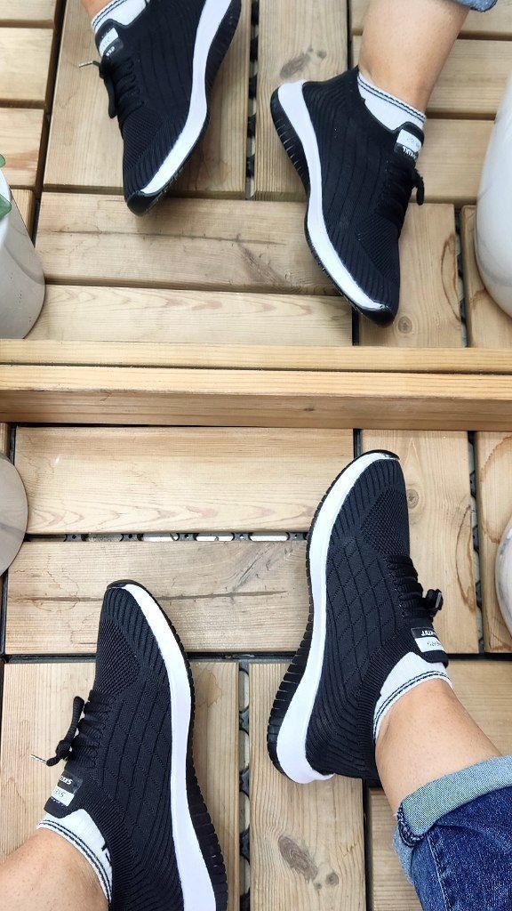 حراج  بزرگ کفش اسپرت و پیاده روی  زنانه مدل اسکیچرز مشکی کد 4044 با ارسال رایگان