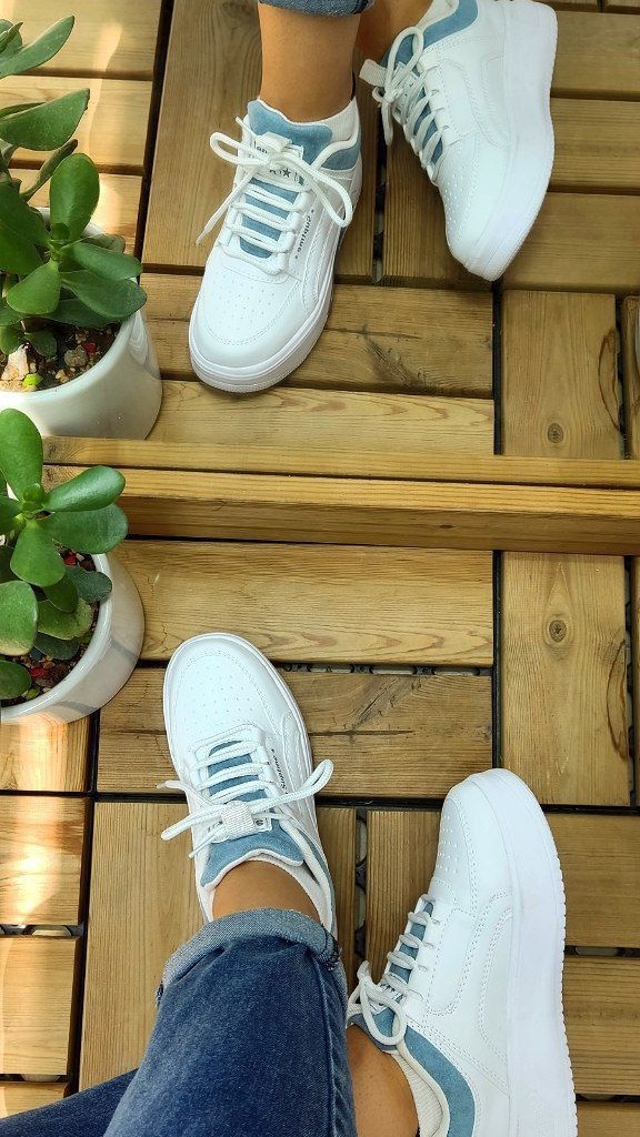 حراج استثنایی کتونی  اسپرت دخترانه  زنانه مدل جدید ونس  رنگ سفیدابی با ارسال رایگان  کد4256