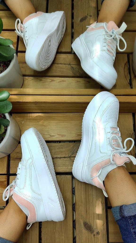 حراج استثنایی کتونی  دخترانه  زنانه مدل جدید ونس  رنگ سفیدگلبهی  با ارسال رایگان  کد4257